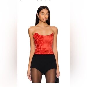 Lovers + Friends NEW🌹Selena Bustier red rose🌹